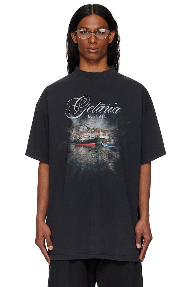 Оверсайз футболка Getaria Balenciaga, черный
Оверсайз футболка Getaria Balenciaga, черный