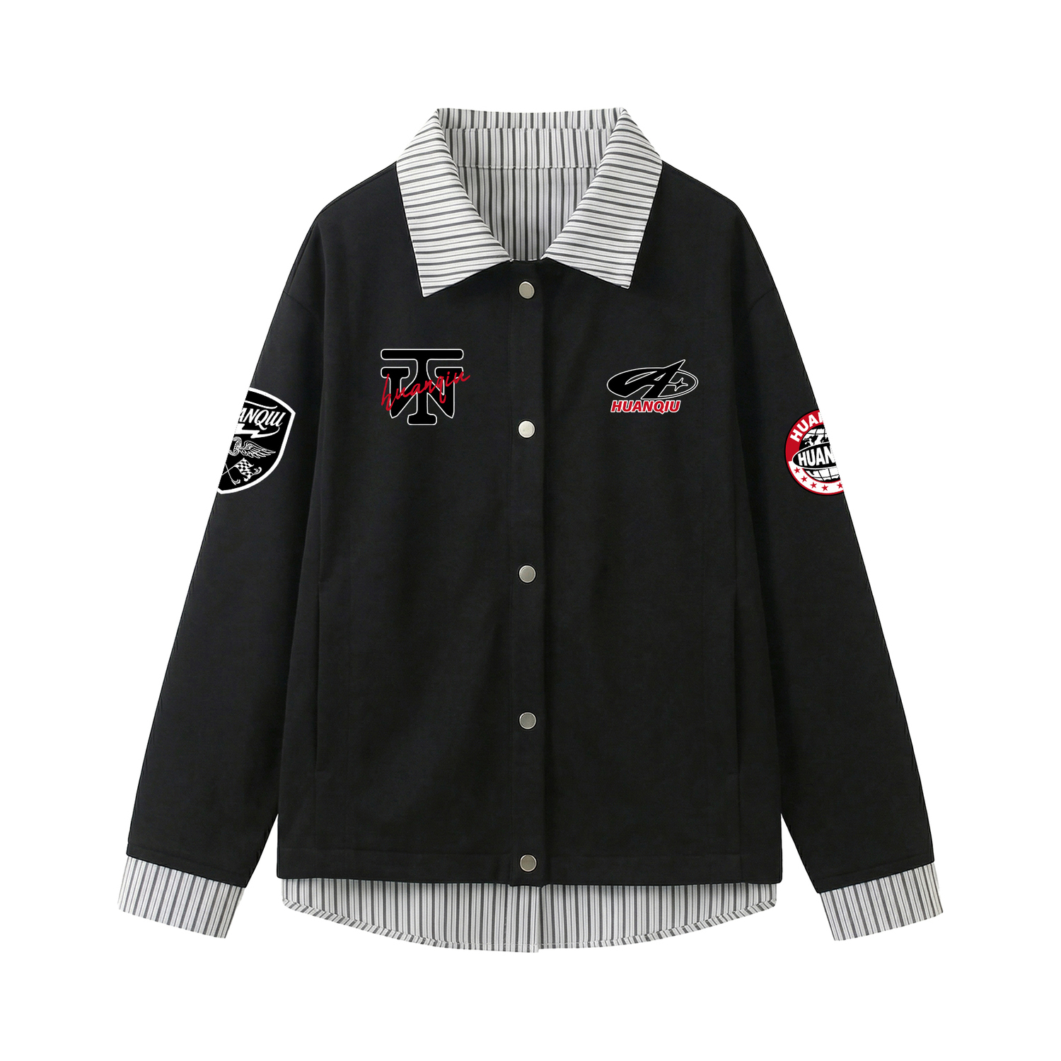 Рубашка Unisex Lapel Moderate Mock Two Piece HUANQIU, черный
Рубашка Unisex Lapel Moderate Mock Two Piece HUANQIU, черный