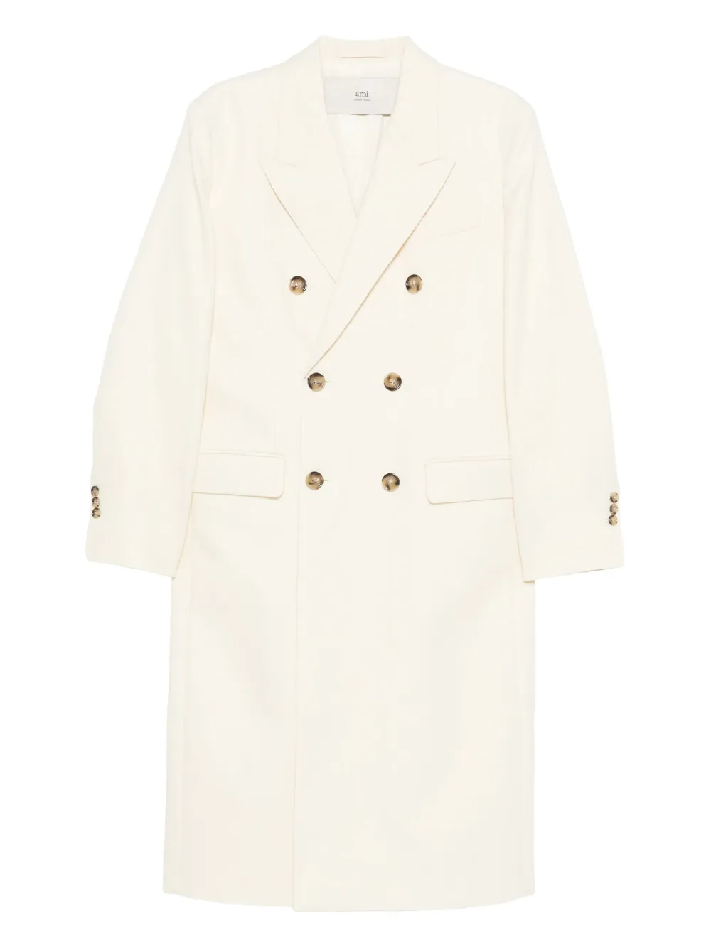 Двубортное пальто Ami Paris, слоновая кость
Двубортное пальто Ami Paris, слоновая кость