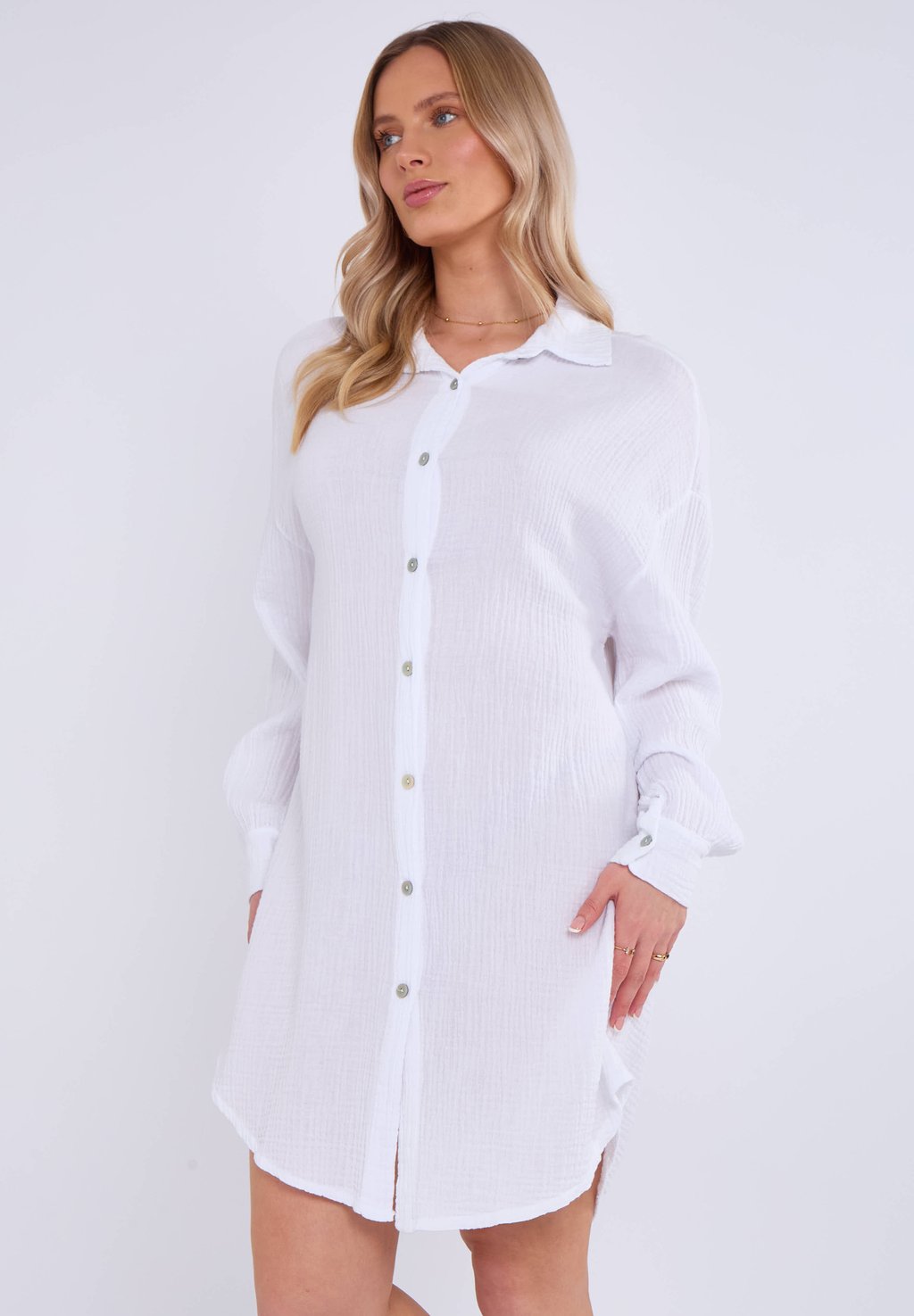 Платье-рубашка TEXTURED GINI LONDON, белый
Платье-рубашка TEXTURED GINI LONDON, белый