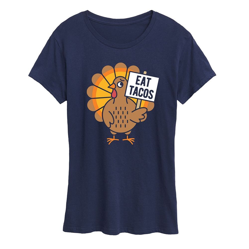 Женская футболка с рисунком Eat Tacos Turkey Licensed Character, темно-синий
Женская футболка с рисунком Eat Tacos Turkey Licensed Character, темно-синий