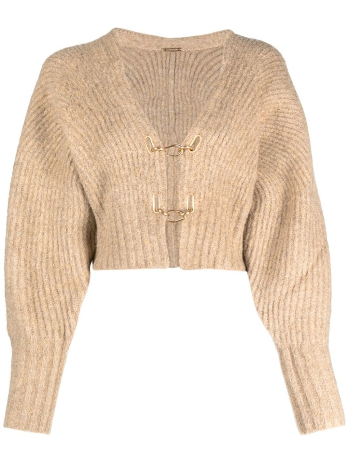 Cult Gaia Casella ribbed-knit cropped cardigan, нейтральный цвет
Cult Gaia Casella ribbed-knit cropped cardigan, нейтральный цвет