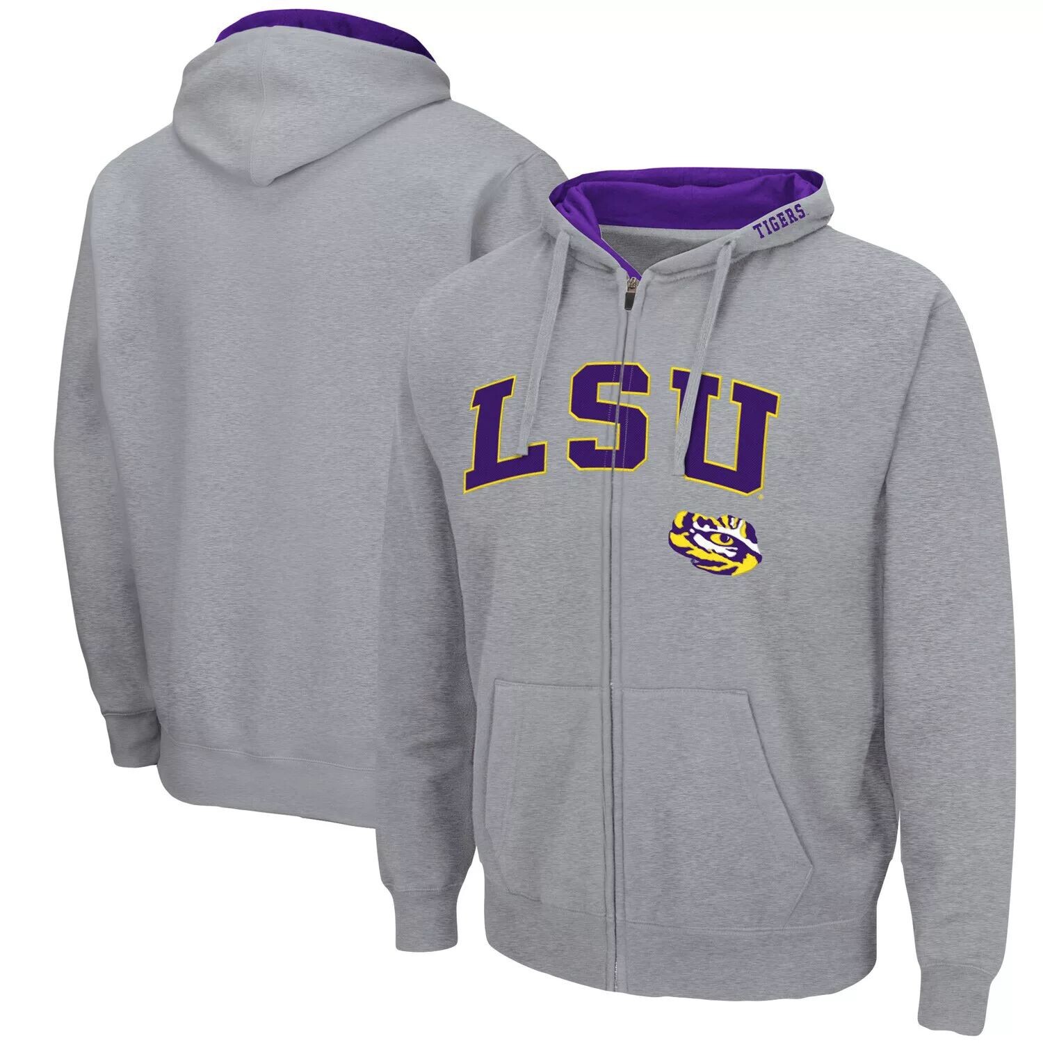 Мужская серая худи с молнией во всю длину LSU Tigers Arch & Logo 3.0 Colosseum, Серый, Мужская серая худи с молнией во всю длину LSU Tigers Arch & Logo 3.0 Colosseum
Мужская серая худи с молнией во всю длину LSU Tigers Arch & Logo 3.0 Colosseum, Серый, Мужская серая худи с молнией во всю длину LSU Tigers Arch & Logo 3.0 Colosseum
