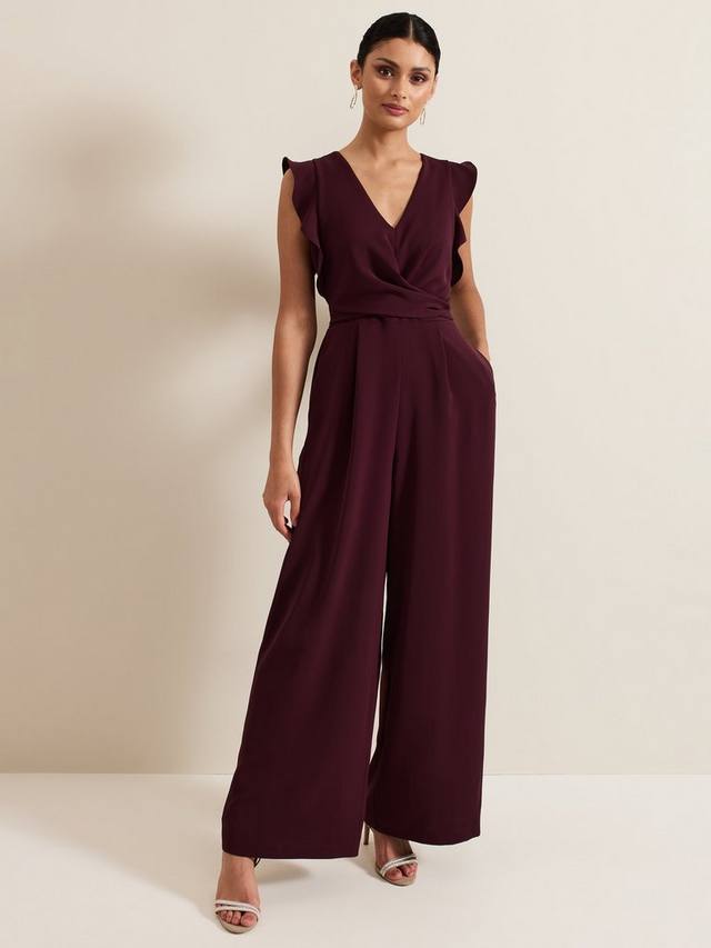 Комбинезон с оборками от эйлы Phase Eight, бордовый
Комбинезон с оборками от эйлы Phase Eight, бордовый