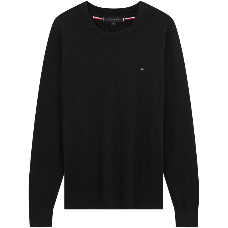 Свитер с вышитым логотипом и круглым вырезом Tommy Hilfiger, черный
Свитер с вышитым логотипом и круглым вырезом Tommy Hilfiger, черный