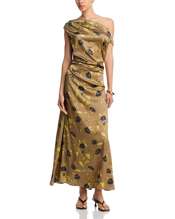 Платье Phare на одно плечо Staud, зеленый
Платье Phare на одно плечо Staud, зеленый