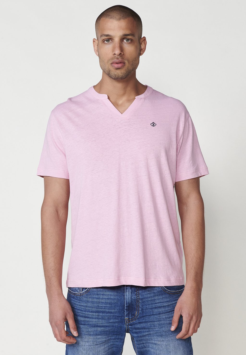 Базовая футболка SHORT-SLEEVED Koroshi, фуксия 
Базовая футболка SHORT-SLEEVED Koroshi, фуксия