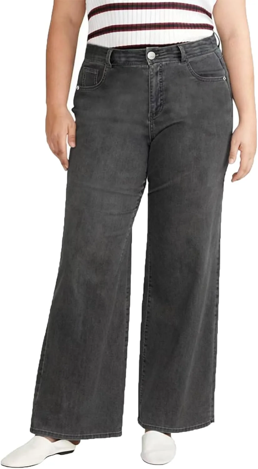 Джинсы Plus Size Wide Leg для женщин High Waist, эластичные, темно-синие TAOYIZHUAI
Джинсы Plus Size Wide Leg для женщин High Waist, эластичные, темно-синие TAOYIZHUAI