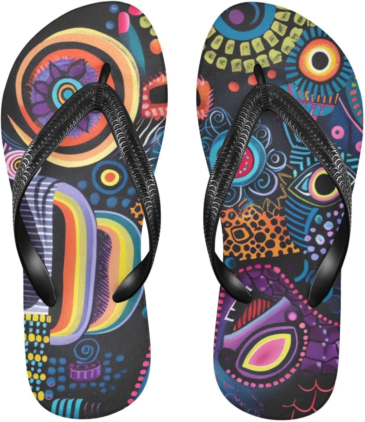 Женские шлепанцы YMGQYJ, повседневные летние сандалии, мужские шлепанцы для пляжа и активного отдыха - абстрактный яркий узор, Multicolor
Женские шлепанцы YMGQYJ, повседневные летние сандалии, мужские шлепанцы для пляжа и активного отдыха - абстрактный яркий узор, Multicolor