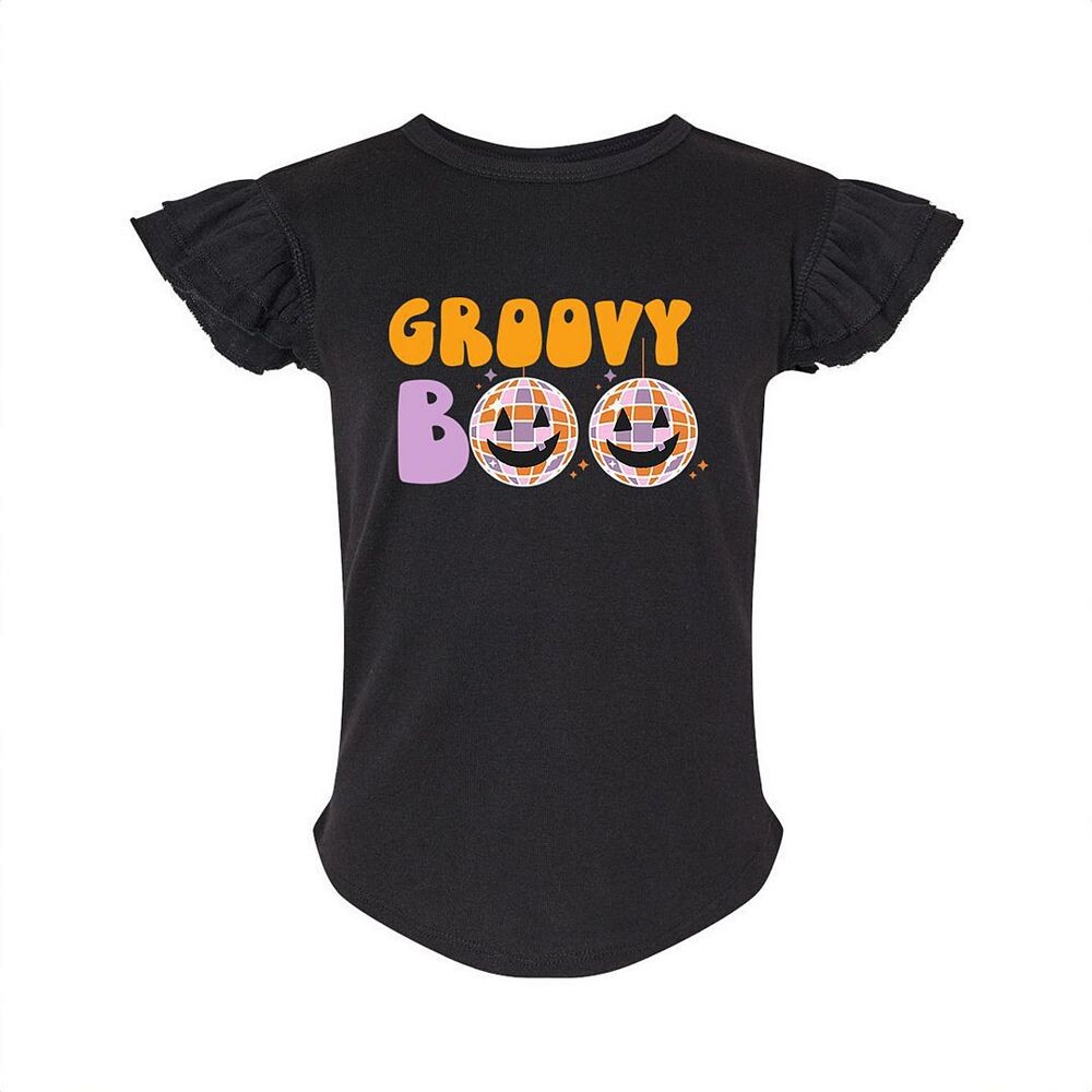 Футболка с развевающимися рукавами и рисунком Groovy Boo для малышей The Juniper Shop, черный
Футболка с развевающимися рукавами и рисунком Groovy Boo для малышей The Juniper Shop, черный