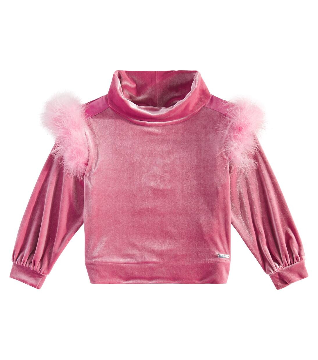 Верх с отделкой из перьев Monnalisa, цвет blush
Верх с отделкой из перьев Monnalisa, цвет blush