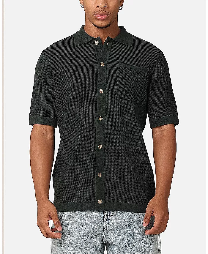 Мужская вязаная рубашка на пуговицах Zyair с резинкой XXIII, зеленый
Мужская вязаная рубашка на пуговицах Zyair с резинкой XXIII, зеленый