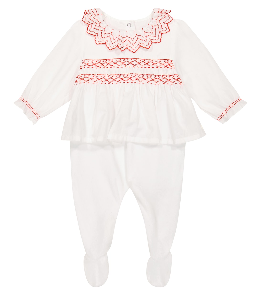 Детский комбинезон из хлопковой смеси с присборенным верхом Tartine et Chocolat, Blanc
Детский комбинезон из хлопковой смеси с присборенным верхом Tartine et Chocolat, Blanc