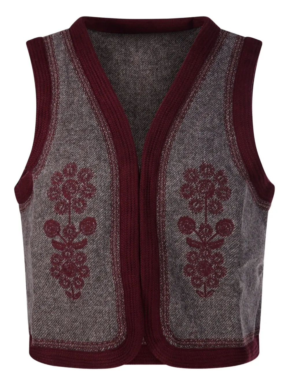 Жилет с отделкой вышивкой в виде цветов Antik Batik, серый
Жилет с отделкой вышивкой в виде цветов Antik Batik, серый