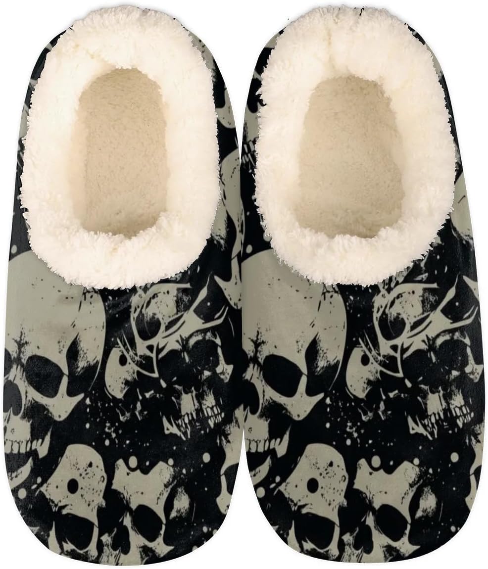 Домашние тапочки для женщин и мужчин, мягкие пушистые уютные тапочки-носки с нескользящей подошвой для дома и улицы Yppahhhh, Skull
Домашние тапочки для женщин и мужчин, мягкие пушистые уютные тапочки-носки с нескользящей подошвой для дома и улицы Yppahhhh, Skull