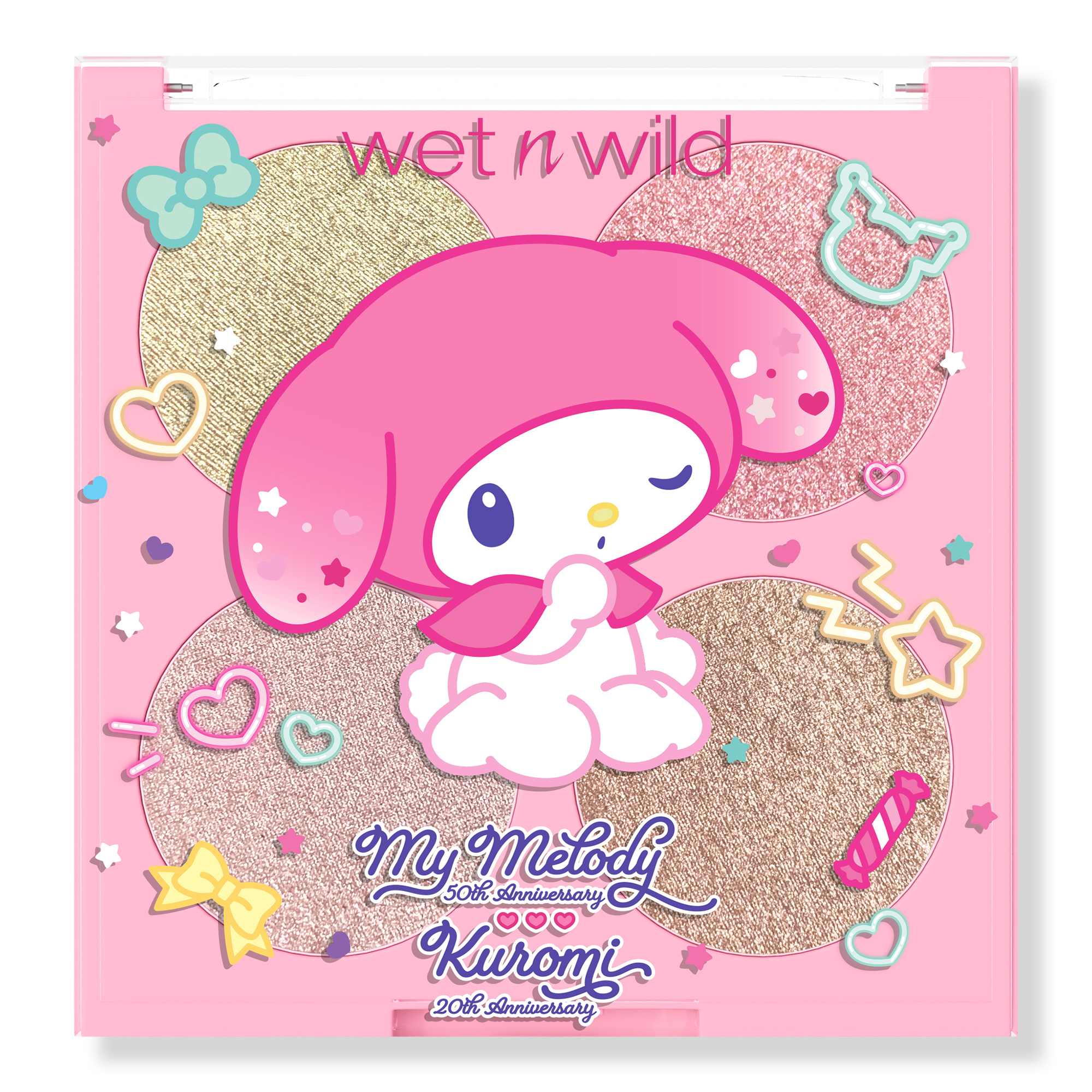 Румяна Kuromi Anniversary Blush & Highlighter Quad Wet n Wild, my sweet glow
Румяна Kuromi Anniversary Blush & Highlighter Quad Wet n Wild, my sweet glow