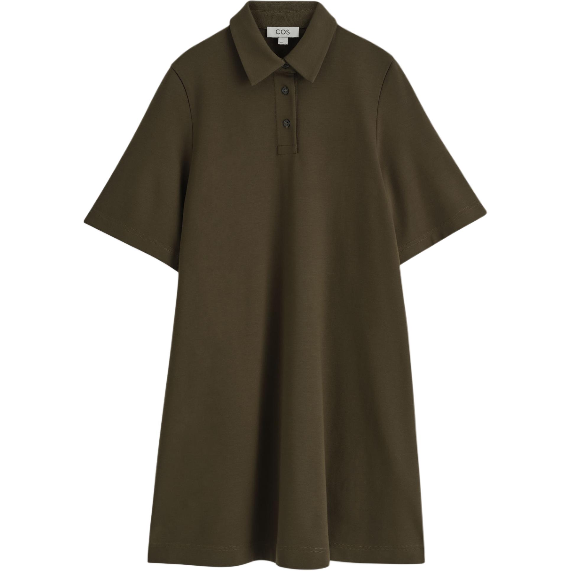 Женское платье с коротким рукавом COS, темный хаки
Женское платье с коротким рукавом COS, темный хаки