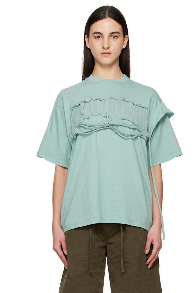 Потертая оверсайз футболка Ottolinger, синий
Потертая оверсайз футболка Ottolinger, синий