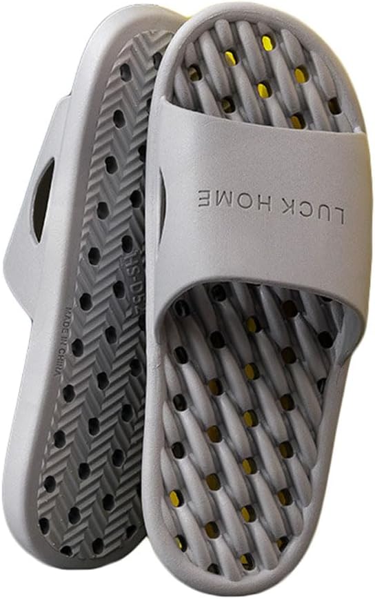 Женские и мужские шлепанцы JadeRich с душа, нескользящие, быстросохнущие, для ванной, бассейна, пляжа и спа с отверстиями для стока, серый
Женские и мужские шлепанцы JadeRich с душа, нескользящие, быстросохнущие, для ванной, бассейна, пляжа и спа с отверстиями для стока, серый