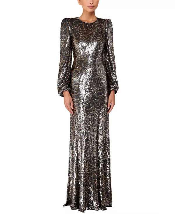 Платье-Макси Paradise с пышными рукавами, украшенное пайетками Jenny Packham, серый
Платье-Макси Paradise с пышными рукавами, украшенное пайетками Jenny Packham, серый