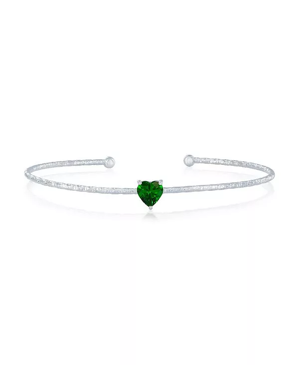 Серебряный браслет с фианитами в форме сердца Simona, emerald
Серебряный браслет с фианитами в форме сердца Simona, emerald