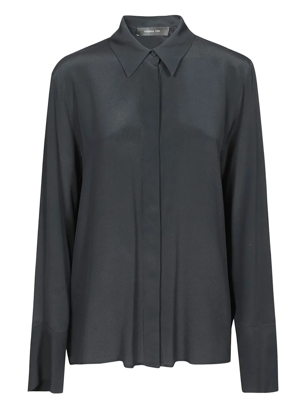 Рубашка с длинными рукавами и воротником Federica Tosi, черный 
Рубашка с длинными рукавами и воротником Federica Tosi, черный