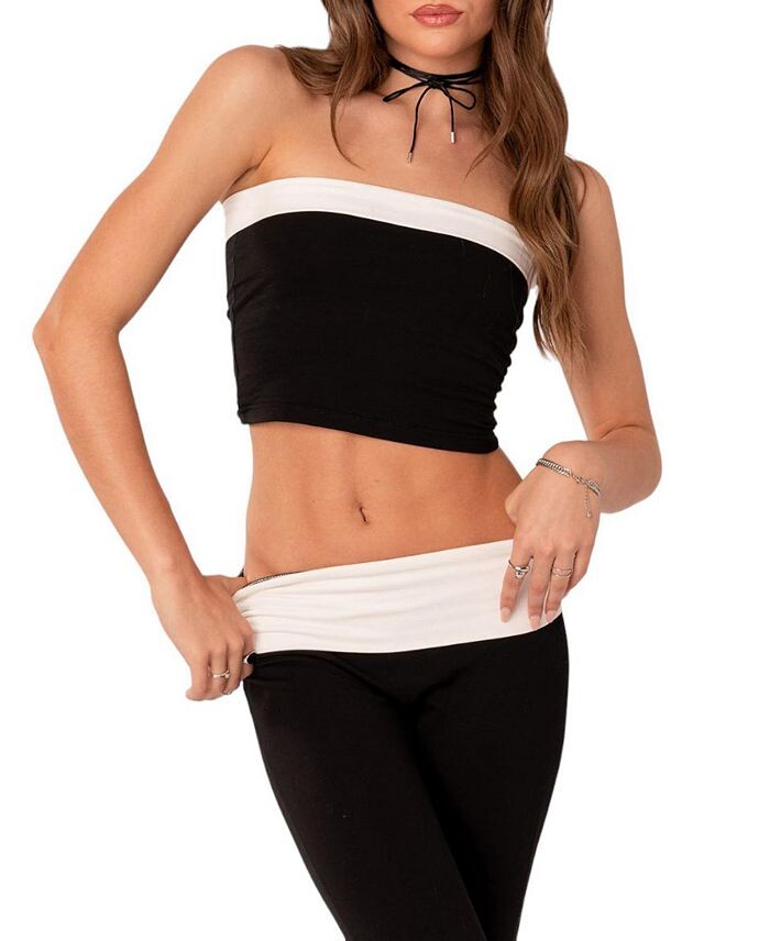 Топ без рукавов Edikted с контрастными складками, мультиколор
Топ без рукавов Edikted с контрастными складками, мультиколор