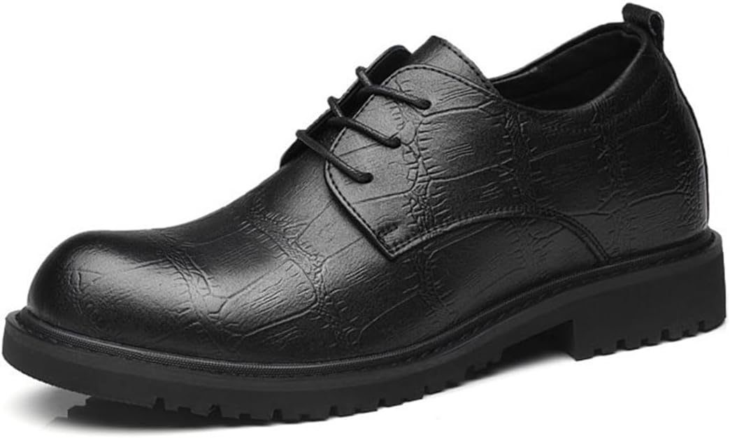 Мужские модные деловые туфли на шнуровке с круглым носком, кожаные с скрытой подошвой на каблуке Vibliss, черный
Мужские модные деловые туфли на шнуровке с круглым носком, кожаные с скрытой подошвой на каблуке Vibliss, черный