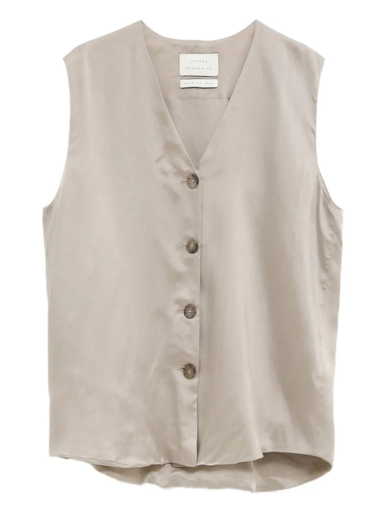 Жилет с V-образным вырезом Lauren Manoogian, нейтральный
Жилет с V-образным вырезом Lauren Manoogian, нейтральный