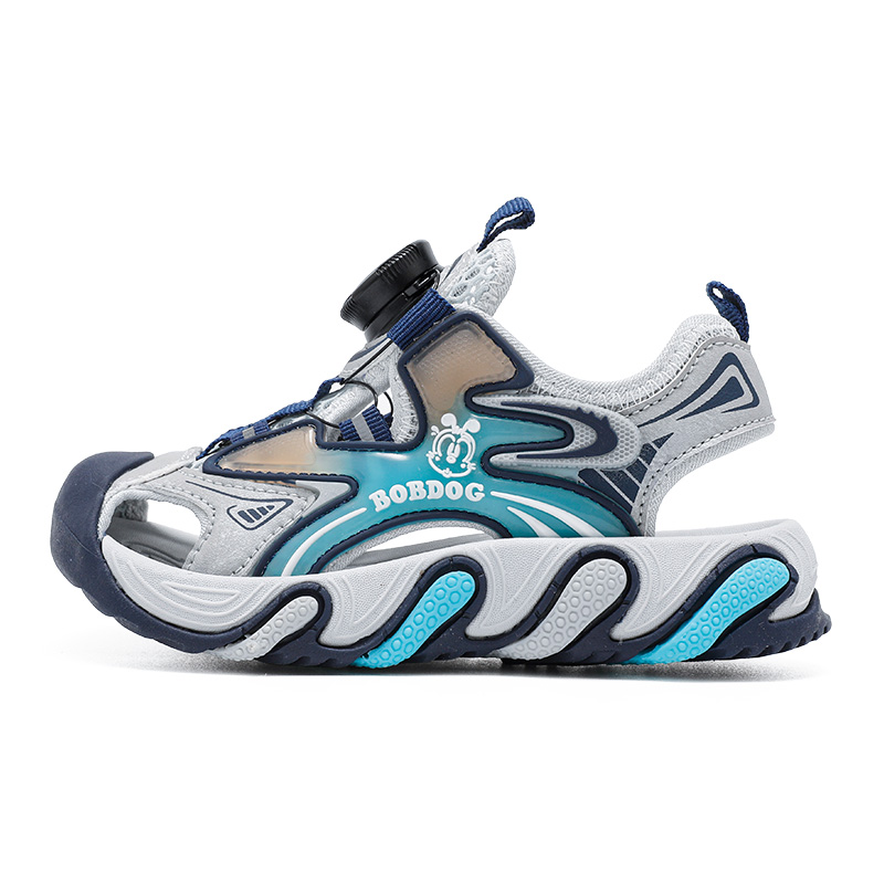 Детские сандалии с низким верхом, нескользящие, износостойкие, дышащие BOBDOG, серый/темно-синий
Детские сандалии с низким верхом, нескользящие, износостойкие, дышащие BOBDOG, серый/темно-синий