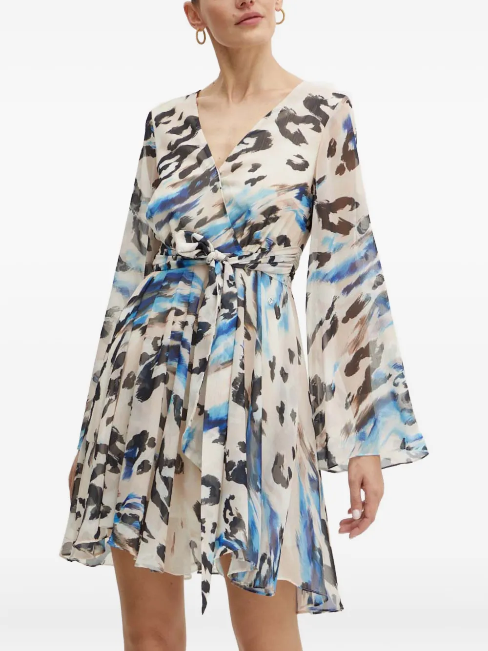 Платье мини с расклешенными рукавами и принтом Guess Usa, бежевый
Платье мини с расклешенными рукавами и принтом Guess Usa, бежевый