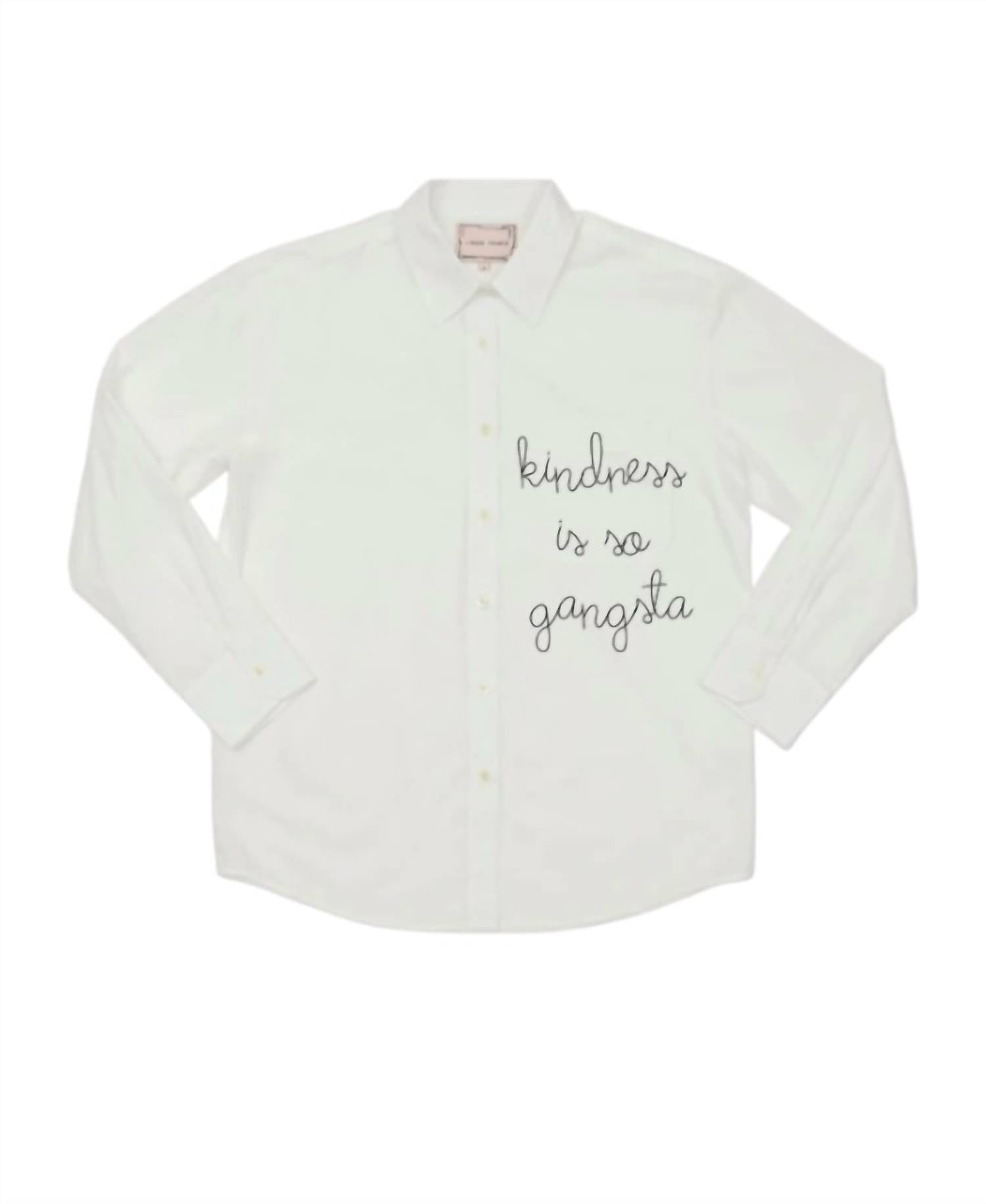 Lingua Franca Женская рубашка оверсайз на пуговицах белого цвета
Lingua Franca Женская рубашка оверсайз на пуговицах белого цвета