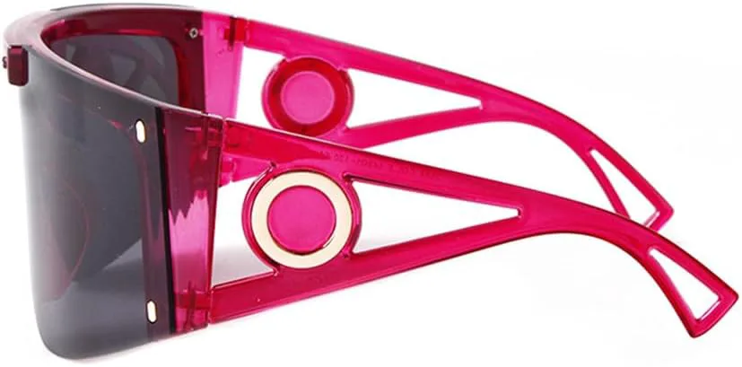 Винтажные солнцезащитные очки с цельной линзой, увеличенного размера, для женщин и мужчин, футуристические солнцезащитные очки без оправы, m803 Generic, M-805
Винтажные солнцезащитные очки с цельной линзой, увеличенного размера, для женщин и мужчин, футуристические солнцезащитные очки без оправы, m803 Generic, M-805