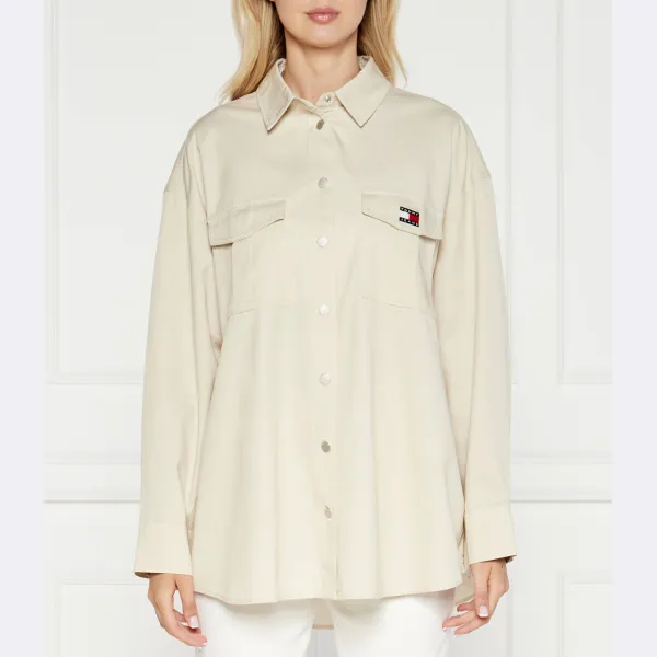Рубашка оверсайз Tommy Hilfiger, бежевый
Рубашка оверсайз Tommy Hilfiger, бежевый