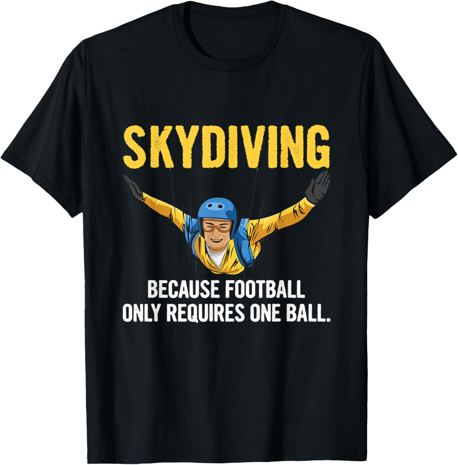 Мужская футболка с цитатой о парашюте для парашютистов Cool & Humor Skydiving Quote, черный
Мужская футболка с цитатой о парашюте для парашютистов Cool & Humor Skydiving Quote, черный