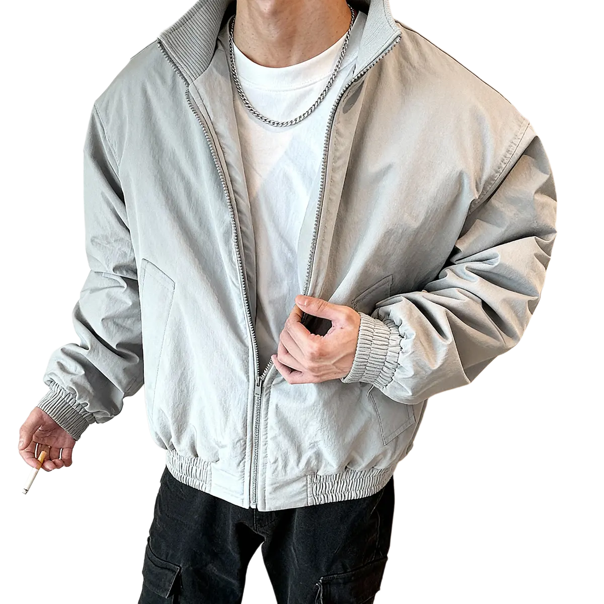 Пуховик Unisex Stand Collar с флисовой подкладкой Others X1617, светло-серый padded jacket
Пуховик Unisex Stand Collar с флисовой подкладкой Others X1617, светло-серый padded jacket