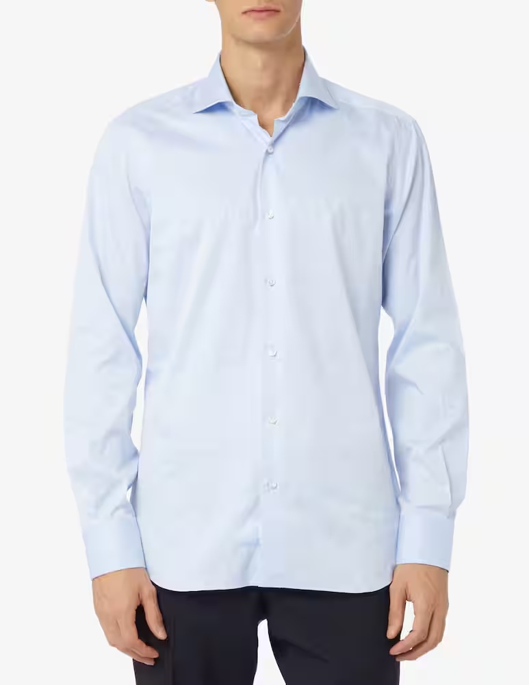 Узкая рубашка из твила Barba Napoli, светло-голубой
Узкая рубашка из твила Barba Napoli, светло-голубой