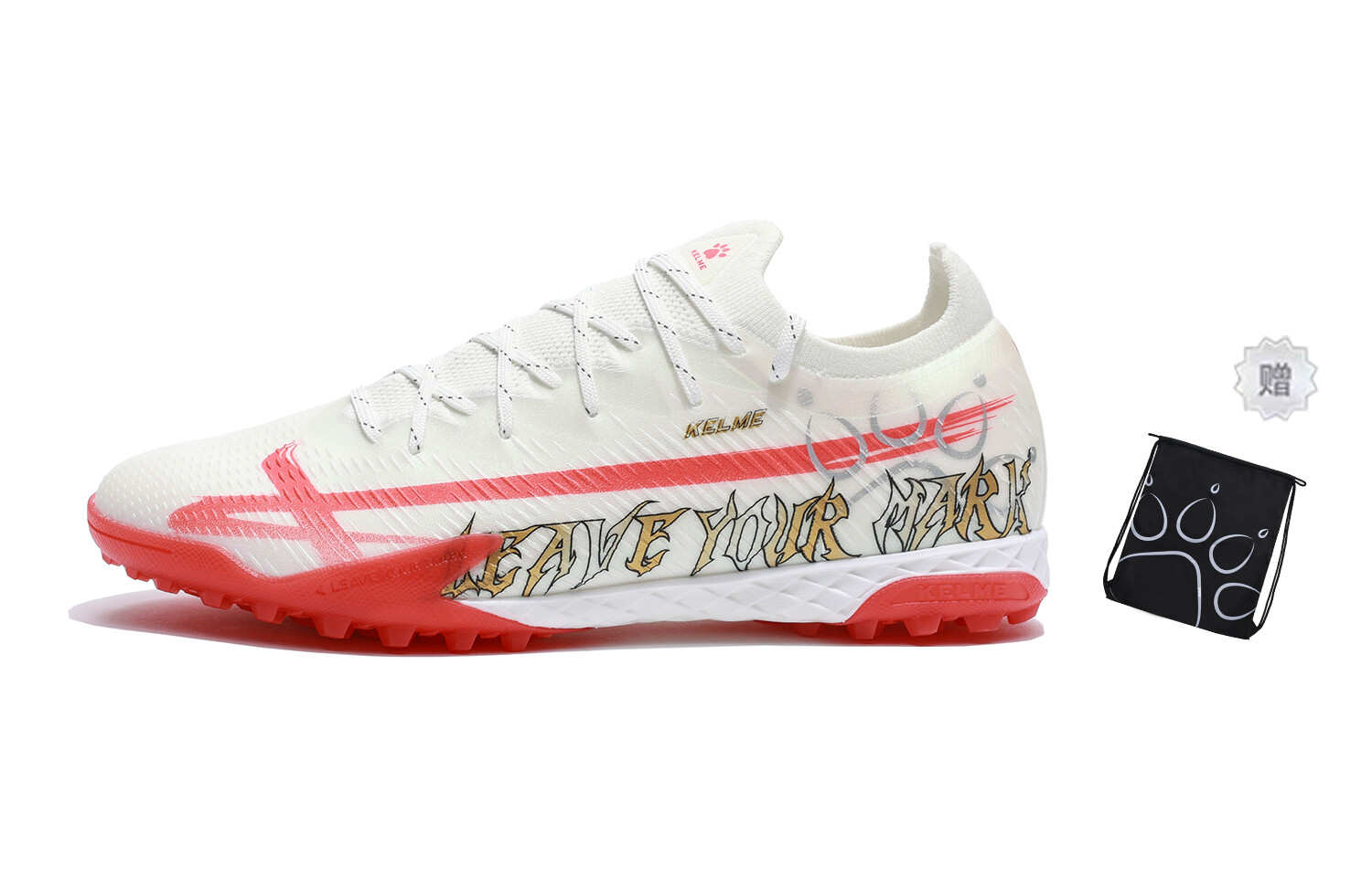 Футбольные бутсы унисекс с низким верхом белые/красные Kelme
Футбольные бутсы унисекс с низким верхом белые/красные Kelme
