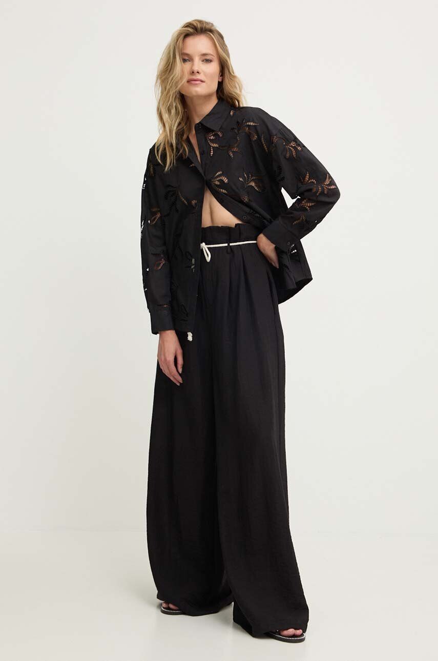 Льняные брюки Answear Lab, черный
Льняные брюки Answear Lab, черный