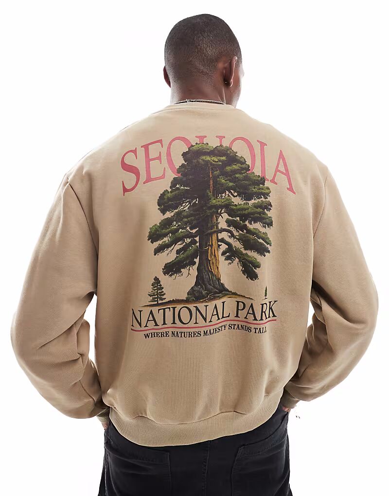 Толстовка свободного кроя с принтом гор в камне Asos Design, серебристый
Толстовка свободного кроя с принтом гор в камне Asos Design, серебристый