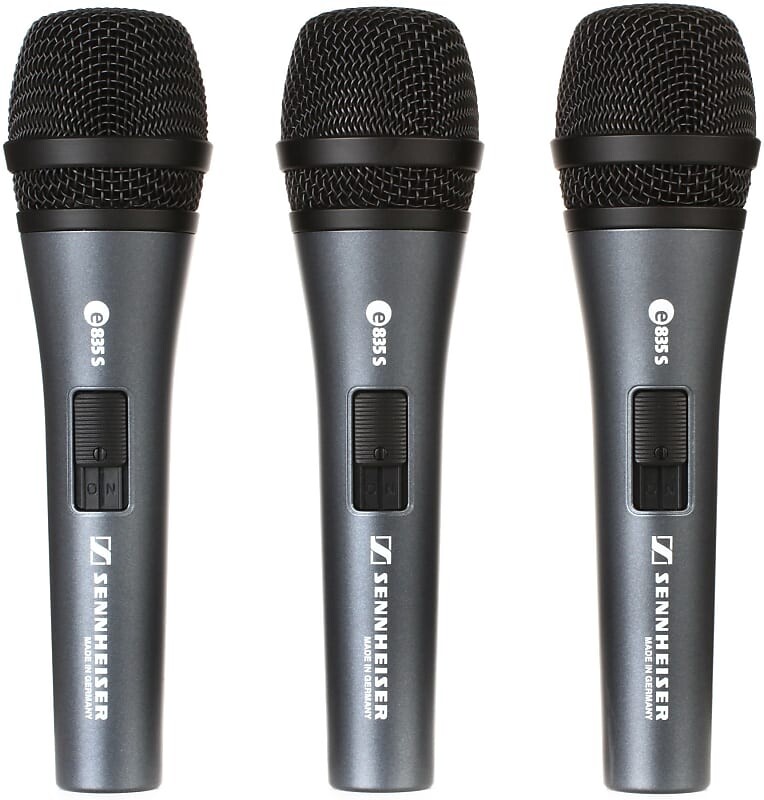 Вокальный микрофон Sennheiser e835-S Handheld Dynamic Cardioid Microphone with Switch (3-Pack)
Вокальный микрофон Sennheiser e835-S Handheld Dynamic Cardioid Microphone with Switch (3-Pack)