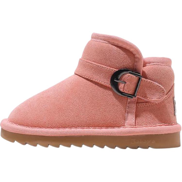 Babaya Нескользящие и износостойкие теплые детские ботинки среднего размера, розовые 
Babaya Нескользящие и износостойкие теплые детские ботинки среднего размера, розовые