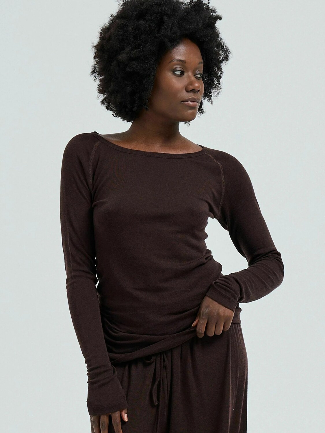 Seamless Basic Топ 'Jade' в темно-коричневом цвете
Seamless Basic Топ 'Jade' в темно-коричневом цвете