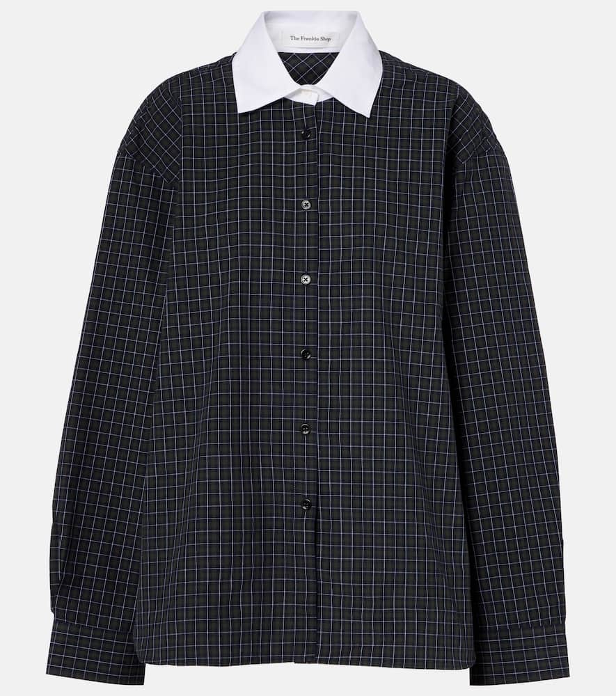 Хлопковая рубашка в клетку Hylan The Frankie Shop, Dark Grey
Хлопковая рубашка в клетку Hylan The Frankie Shop, Dark Grey