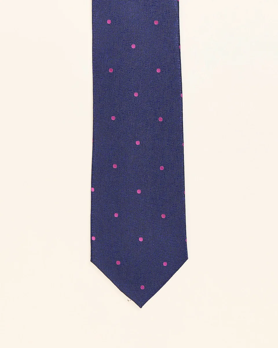 Мужской галстук в горошек PuroEgo, синий 
Мужской галстук в горошек PuroEgo, синий