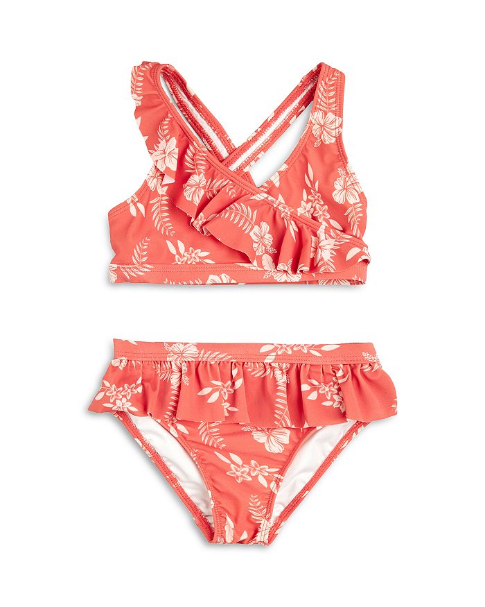 Купальник-двойка с цветочным принтом и оборками для девочек - для малышей Miles The Label, оранжевый
Купальник-двойка с цветочным принтом и оборками для девочек - для малышей Miles The Label, оранжевый