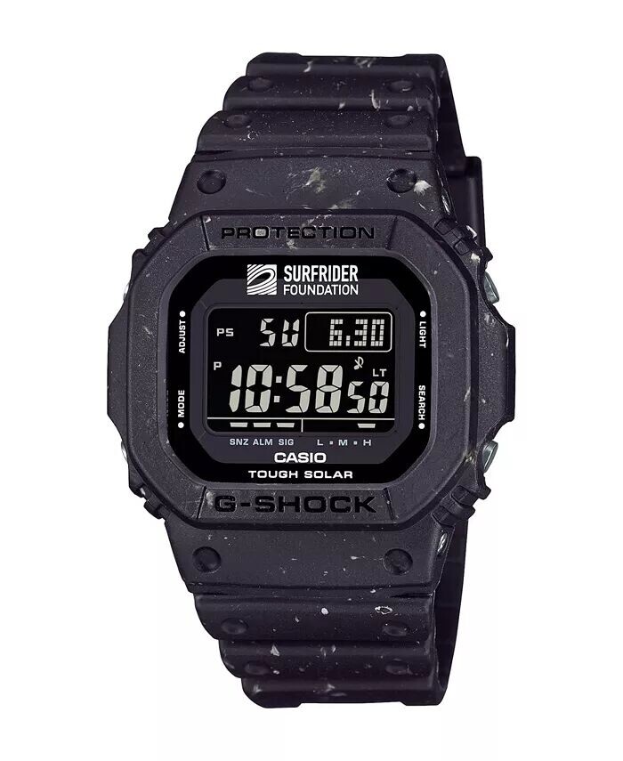 Мужские цифровые часы Surfrider Foundation Collaboration из черной смолы, 43,2 мм G5600SRF-1 G-Shock, черный 
Мужские цифровые часы Surfrider Foundation Collaboration из черной смолы, 43,2 мм G5600SRF-1 G-Shock, черный