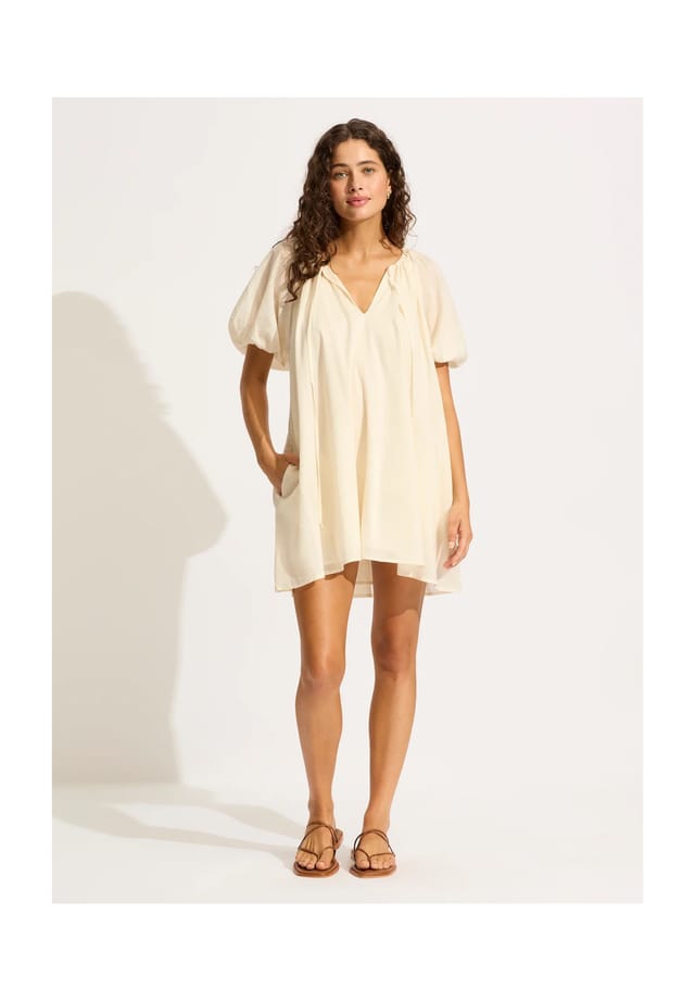 Пляжное платье Beachedit из органического хлопка Seafolly, экрю
Пляжное платье Beachedit из органического хлопка Seafolly, экрю