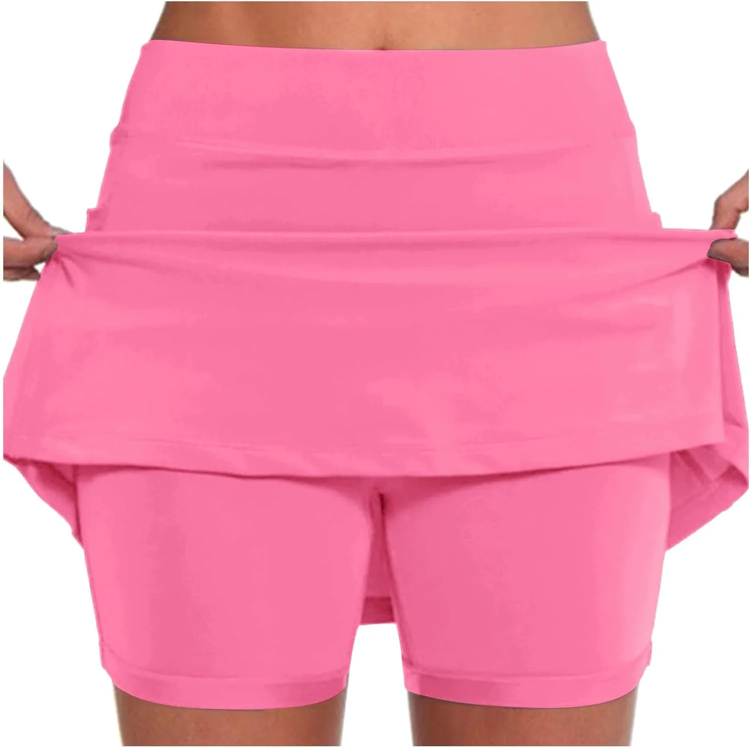 Aniywn женские шорты-юбка с карманами, комфортные, с высокой талией
Aniywn женские шорты-юбка с карманами, комфортные, с высокой талией