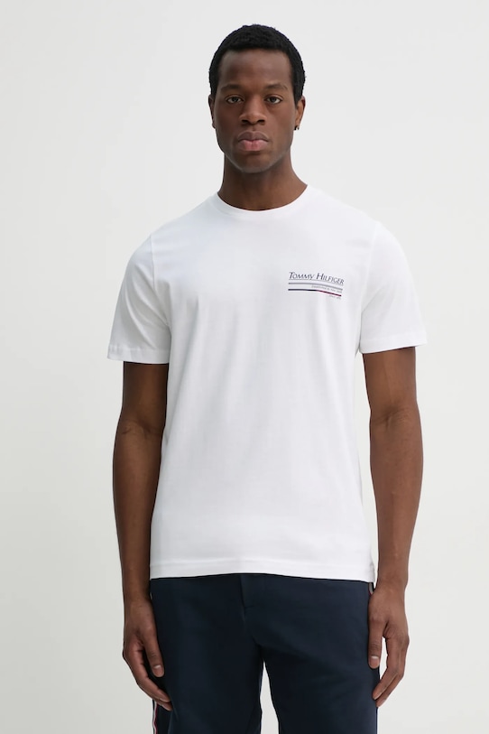 Хлопковая футболка Tommy Hilfiger, белый
Хлопковая футболка Tommy Hilfiger, белый